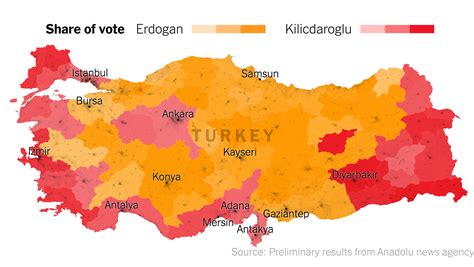 Turkey Election Maps: Why Erdogan Is Headed For a Runoff - The New York ...