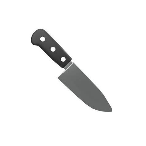 3D model Kitchen Knife Emoji v1 001 VR / AR / low-poly | CGTrader