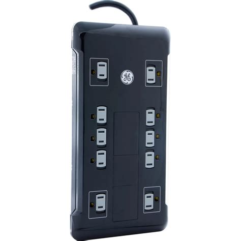 Ge 12 Outlet Surge Protector With Usb Charging Dock | Battery Backups ...