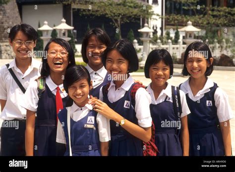 Students in Uniform Singapore Asia Stock Photo, Royalty Free Image: 2972111 - Alamy