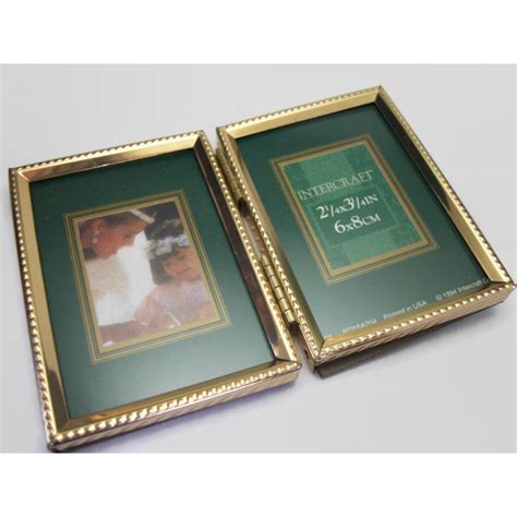 Vintage Double Bi-Fold 3x2 Picture Frame Tabletop 2x3 Picture Frame for ...