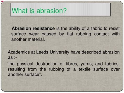 pillinng test & abrasion resistance