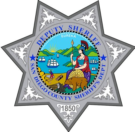 Badge of the San Diego County Sheriff's Department clipart. Free ...