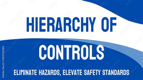 Hierarchy of Controls: Systematic approach to workplace safety. Stock ...