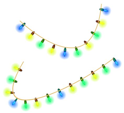 clipart christmas lights no background - Clipground