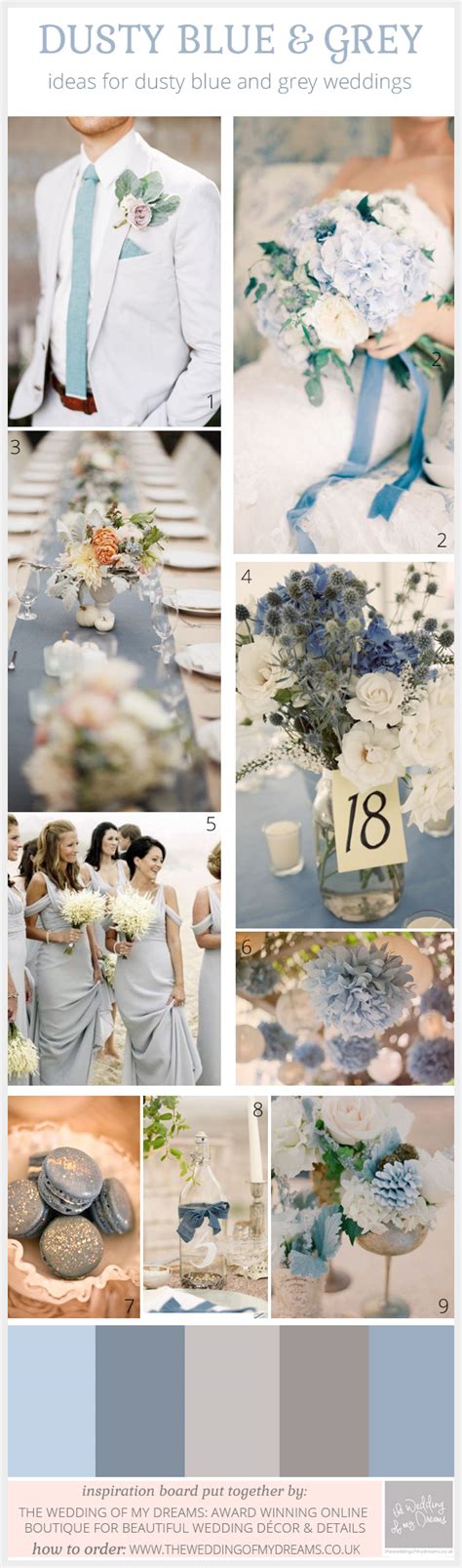 dusty blue and grey wedding ideas - The Wedding of My DreamsThe Wedding of My Dreams