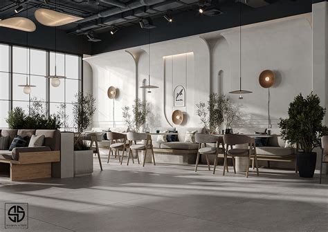 minimalist cafe design :: Behance