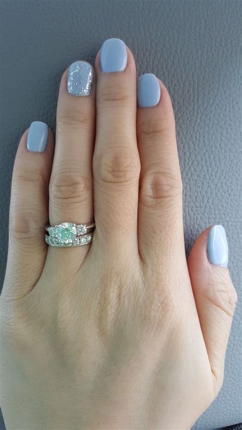 Shine Brightly With Light Blue And Silver Nails – The FSHN