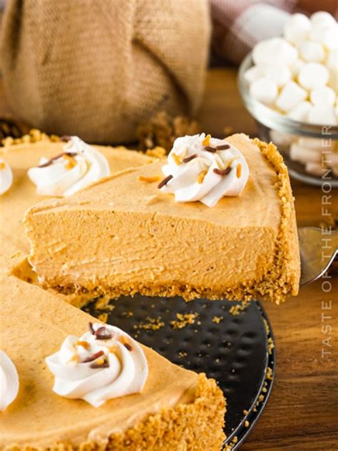 No Bake Pumpkin Pie Without Pudding Recipe - Taste of the Frontier