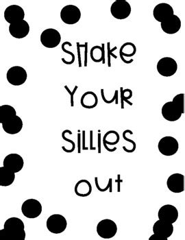 Shake Your Sillies Out Song Printable by Miss Merry Berry | TPT