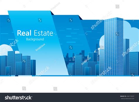 Real Estate Background Vector Illustration Stock Vector (Royalty Free ...