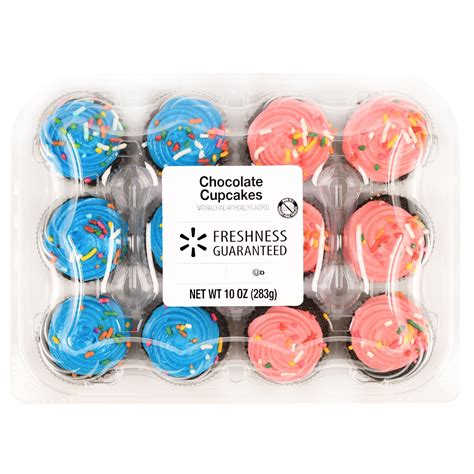 Freshness Guaranteed Chocolate Mini Cupcakes, 10 oz, 12 Count - Walmart.com