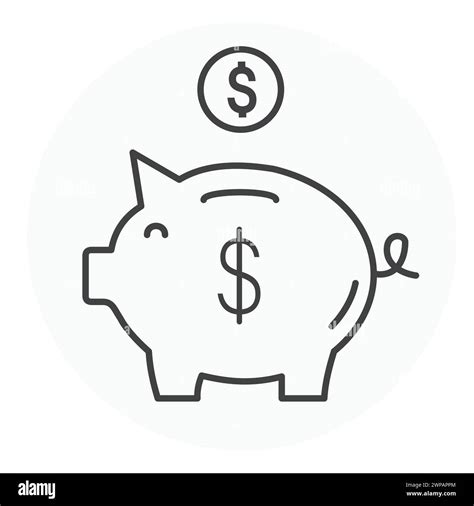 Piggy Bank Vector Illustration Icon Design Stock Vector Image & Art - Alamy