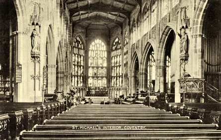 Coventry's Old Cathedral: Inside the Cathedral Now and Pre-War