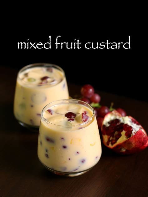 custard recipe | fruit custard recipe | fruit salad with custard recipe