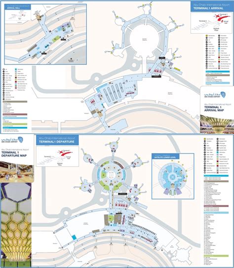 Abu Dhabi airport terminal 1 map