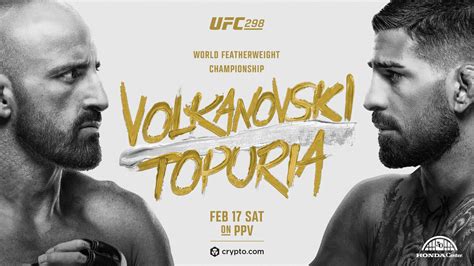 UFC 298 Poster Drops For ‘Volkanovski Vs Topuria’ - BVM Sports