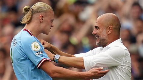 Erling Haaland: Man City boss Pep Guardiola insists there is no release clause in Norwegian ...