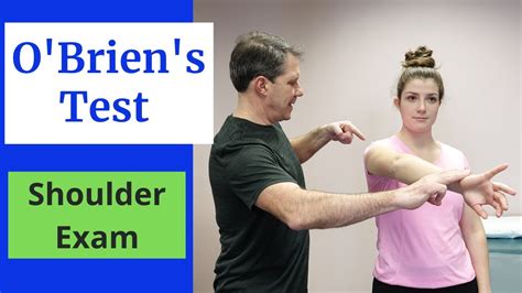 O'Brien's Test for Labral Tears (Shoulder Exams) - YouTube