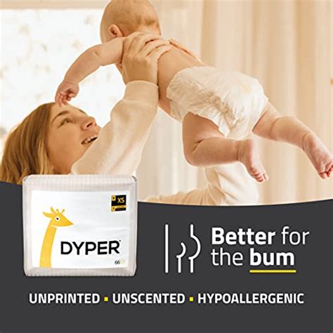 DYPER Viscose from Bamboo Baby Diapers Size 1 | Honest Ingredients | Cloth Alternative | Day ...