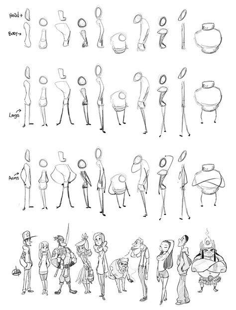 Character Sketch Process by *LuigiL on deviantART | Cartoon character ...