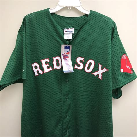 BOSTON RED SOX GREEN JERSEY (ADULT. XL) | Inventory | Denorabilia.com