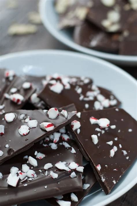 Dark Chocolate Peppermint Bark | life is but a dish