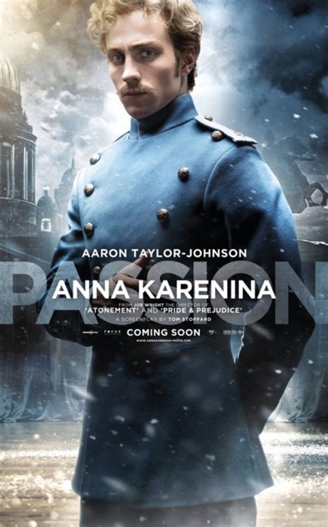 Aaron Taylor-Johnson as Count Vronsky. - Anna Karenina Character ...