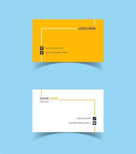 Premium Vector | Modern and creative business card template design ...