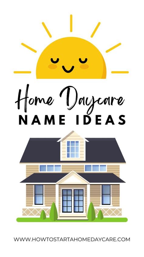 Home Daycare Name Ideas - HOW TO START A HOME DAYCARE