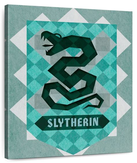 Harry Potter Geometric Slytherin Wall Art | Digital Art