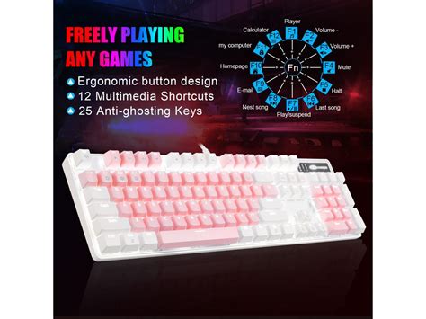 Mechanical Gaming Keyboard, MageGee 2020 New Upgraded Blue Switch 104 ...