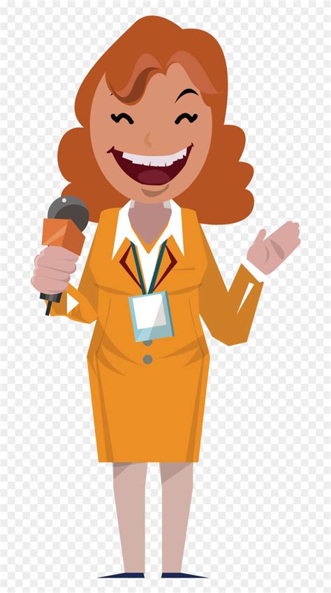 News Reporter Cartoon Png Clipart (#1216864) - PinClipart