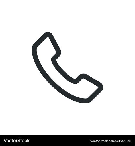 Phone symbol call icon communication connection Vector Image