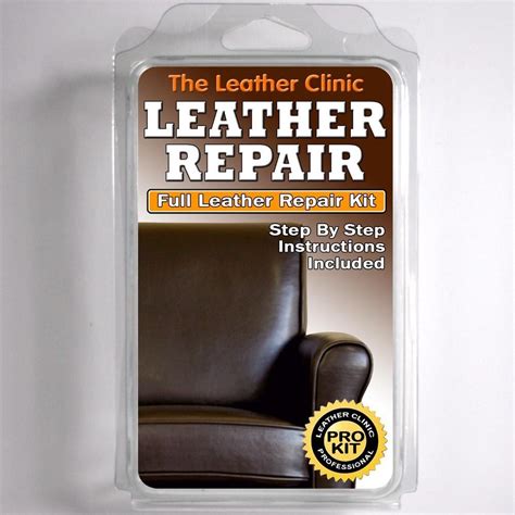 Dark Brown Leather Repair Kit Patch Fill Holes Recolour & Repair Sofas Car Seats 5055438407216 ...