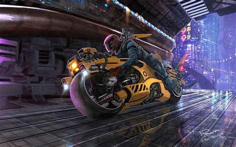 Cyberpunk Bike Runner Wallpaper, HD Fantasy 4K Wallpapers, Images and ...