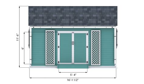 10x16 Garden Shed Plans - Shedplans.org