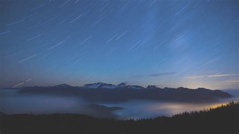 mountains, Sky, Stars, Landscape Wallpapers HD / Desktop and Mobile Backgrounds