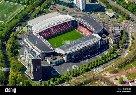 Aerial view, Maison van den Boer Stadion Galgenwaard FC Utrecht ...