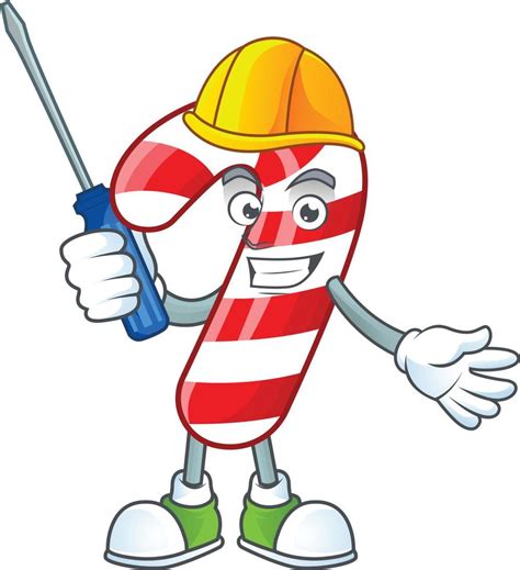 Christmas candy cane cartoon 19144404 Vector Art at Vecteezy