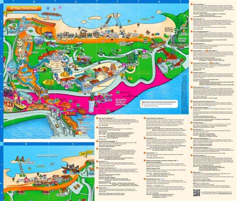 Sentosa Tourist Attractions Map | Singapore - Ontheworldmap.com