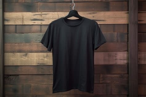 Black T-shirt Mockup Gráfico por Illustrately · Creative Fabrica