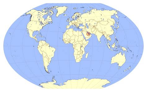 Large location map of Qatar | Qatar | Asia | Mapsland | Maps of the World