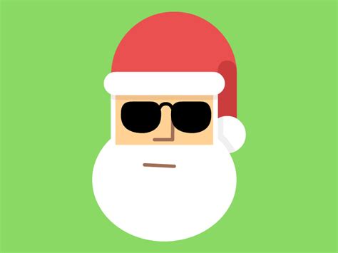 Rock Santa Claus Emoticon [Animated GIF] by Francesca Chiti on Dribbble