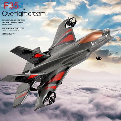 F-35 Lightning II Joint Strike Fighter model rc airplane 2.4G Four ...