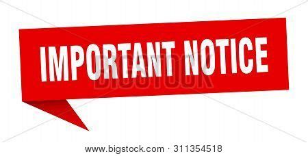 Important Notice Vector & Photo (Free Trial) | Bigstock