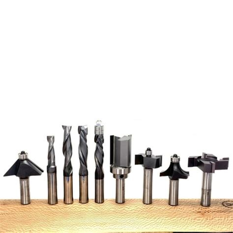 9 piece Ultimate Router Bit Set - 1/2" Shank | BitsBits.com