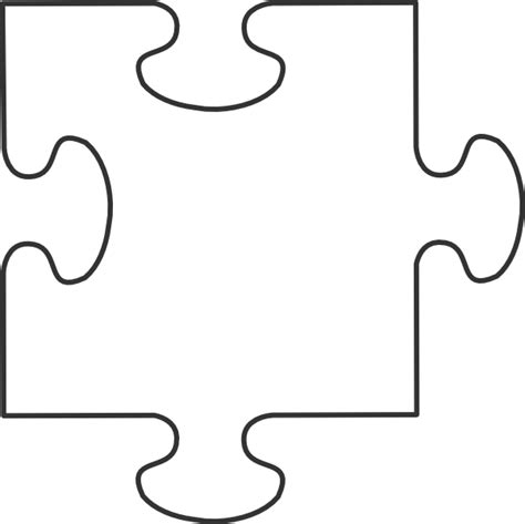 Large Blank Puzzle Pieces | White puzzle piece clip art | Puzzle piece template, Puzzle crafts ...