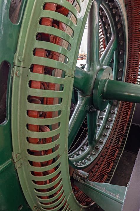 Historic Generator in an Old Power Plant Stock Photo - Image of inductor, cable: 145194512