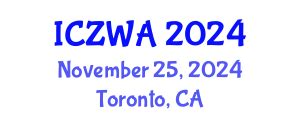 International Conference on Zoology and Wild Animals ICZWA on November 25-26, 2024 in Toronto ...